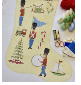 Canvas TOY SOLDIERS STOCKING 19H