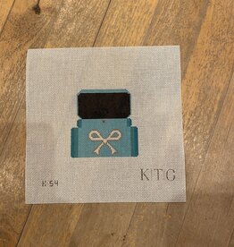 Canvas LITTLE BLUE BOX   K54  3.25" SQUARE