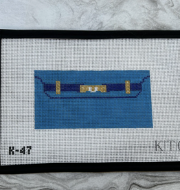 Canvas MINI BLUE CLUTCH INSERT  K47   3X6"