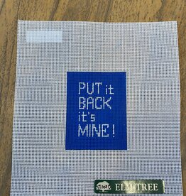 Canvas PUT IT BACK LUGGAGE TAG INSERT  BLUE  LT003D