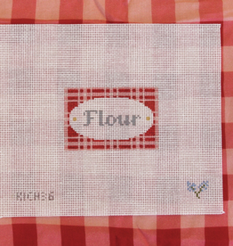 Canvas KITCHEN SERIES PINK/RED - FLOUR  KICH36  3X2"