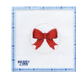 Canvas BEGINNER BOW   - RED  4" ROUND