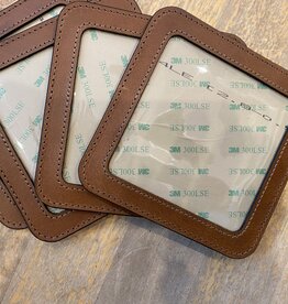 Accessories SELF FINISHING LEATHER COASTER  4" INSERT  COLOR BB
