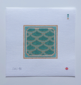 Canvas MERMAID  4" SQUARE  ASA0091