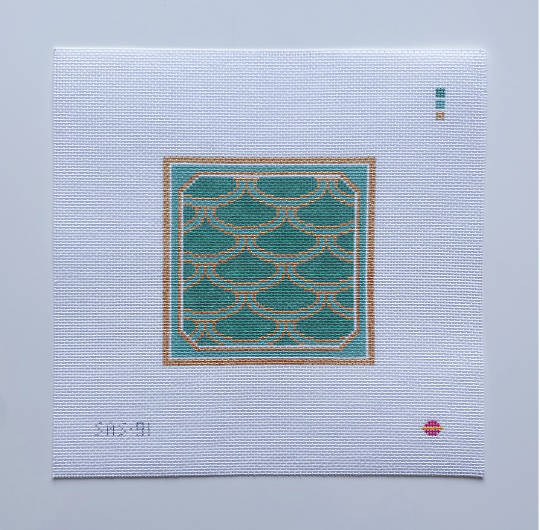 Canvas MERMAID  4" SQUARE  ASA0091