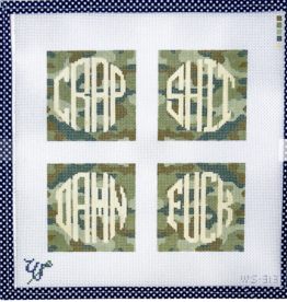 Canvas DIRTY COASTER SET - CAMO PRINT