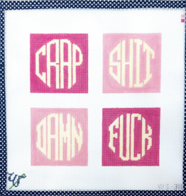 Canvas DIRTY COASTER SET -BARBIE PINKS