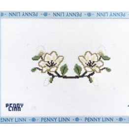 Canvas FANCY CLUTCH INSERT - MAGNOLIAS    5.3X2.75"