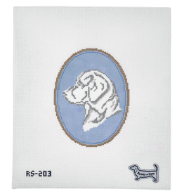 Canvas LABRADOR DOG CAMEO