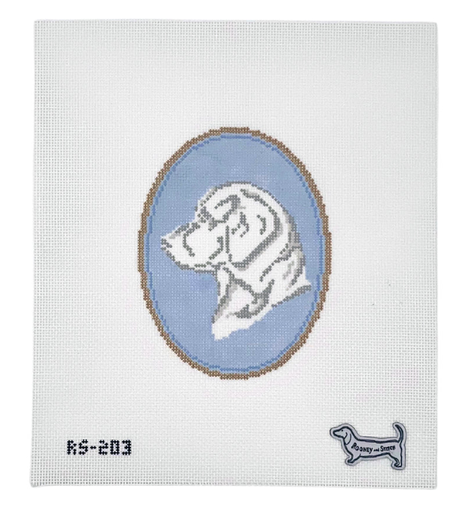 Canvas LABRADOR DOG CAMEO