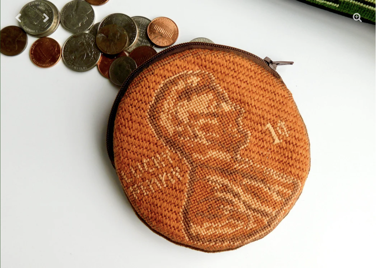 Canvas LUCKY PENNY  4.5" ROUND