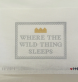 Canvas WHERE THE WILD THING SLEEPS  BBY101    7.25X5.25"