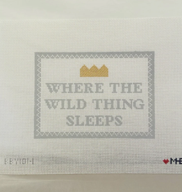Canvas WHERE THE WILD THING SLEEPS  BBY101    7.25X5.25"