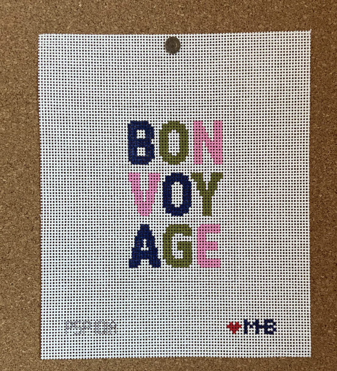 Canvas BON VOGAGE INSERT  PSP101A   3X5"