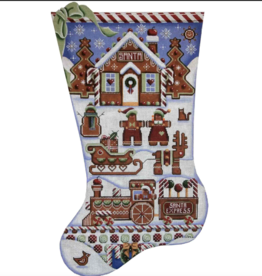 Canvas GINGERBREAD MAGIC STOCKING  1379