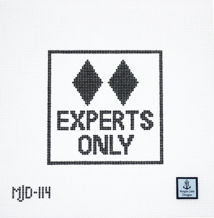 Canvas EXPERTS ONLY - DOUBLE BLACK DIAMOND   5.25X5.25"