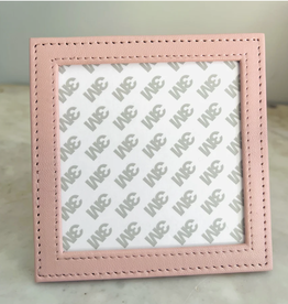 Accessories LEATHER PICTURE FRAME - SELF FINISHING  4X4" INSERT  -  APRICOT