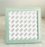 Accessories LEATHER PICTURE FRAME - SELF FINISHING  4X4" INSERT  -  SMOKE GREEN