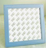 Accessories LEATHER PICTURE FRAME - SELF FINISHING  4X4" INSERT  -  LIGHT BLUE
