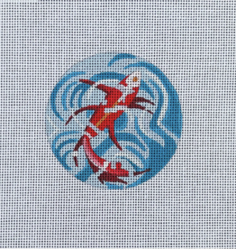 Canvas KOI   3" ROUND    IN346