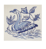 Canvas DELFT TILE COLLECTION - SWAN