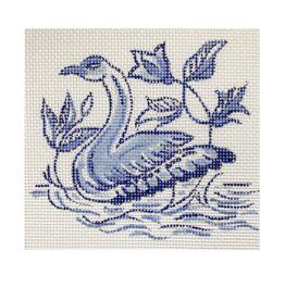 Canvas DELFT TILE COLLECTION - SWAN