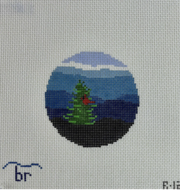 Canvas BLUE RIDGE CARDINAL  R12   4" ROUND