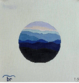 Canvas BLUE RIDGE SUNSET  T5  4.25" ROUND