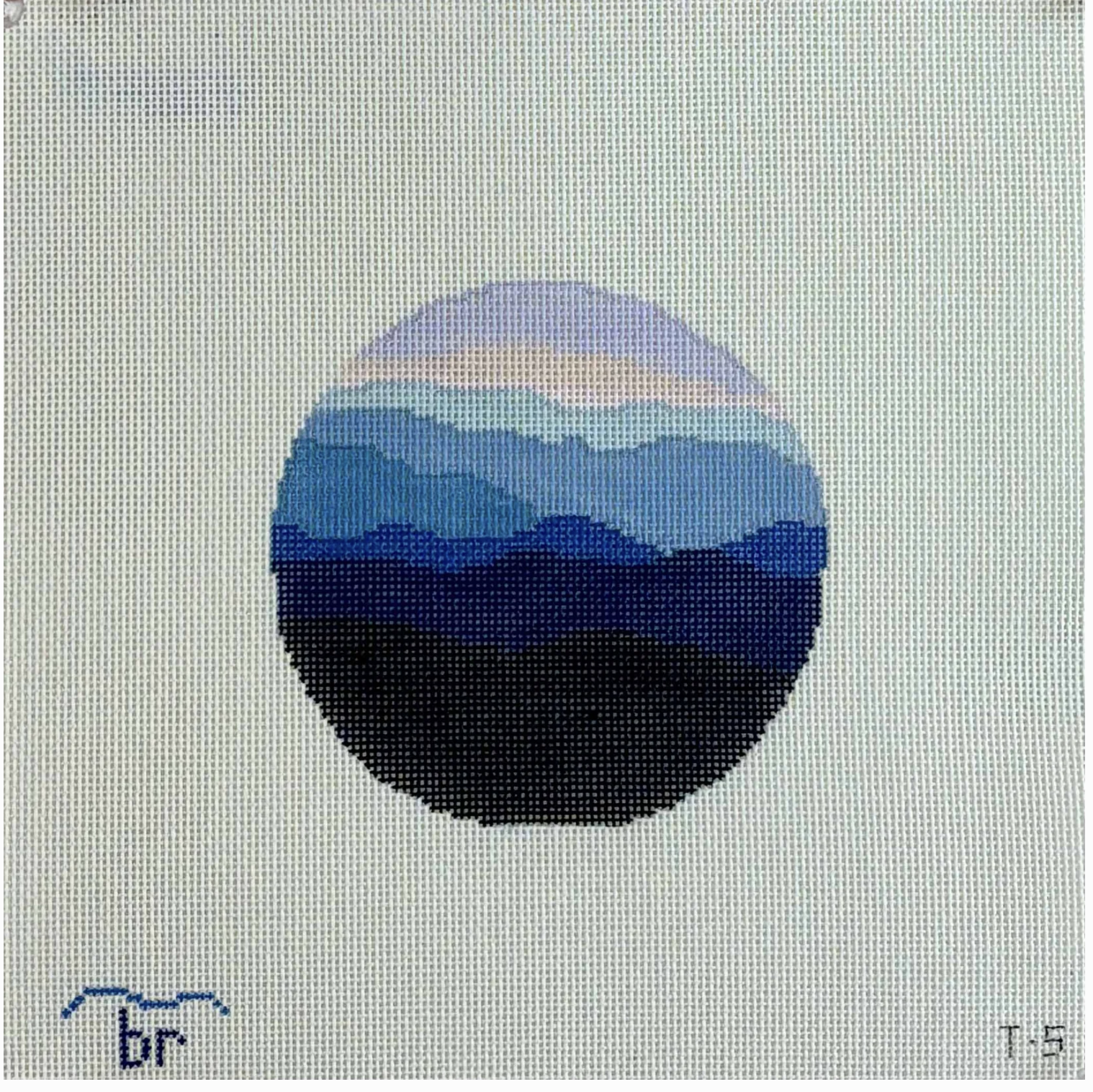 Canvas BLUE RIDGE SUNSET  T5  4.25" ROUND