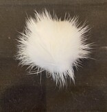 Accessories POMPOMS  MINK WHITE  5CM WITH LOOP