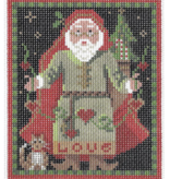 Canvas NORDIC SANTA STAMP  LOVE  KCN1322