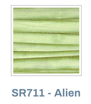 Fibers TILLI THOMAS SILK RIBBONS  7mm  -  SR711  ALIEN