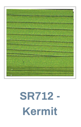Fibers TILLI THOMAS SILK RIBBONS  7mm  -  SR712  KERMIT