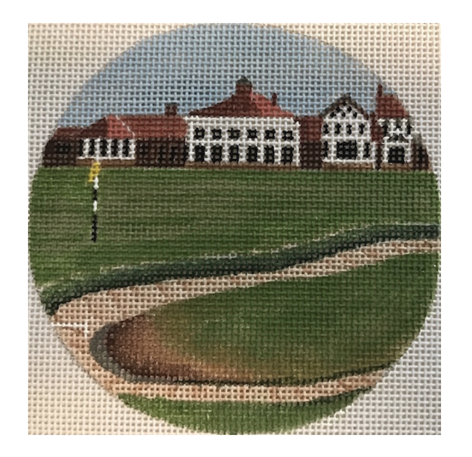Canvas MUIRFIELD GOLF COURSE  8120  4" ROUND