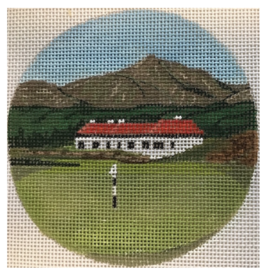 Canvas ROYAL COUNTY DOWN GOLF COURSE  8122  4" ROUND