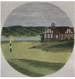 Canvas ROYAL DORNOCH GOLF COURSE  8123  4" ROUND
