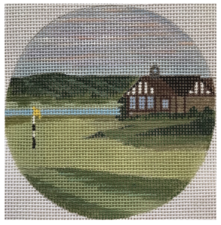 Canvas ROYAL DORNOCH GOLF COURSE  8123  4" ROUND