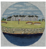 Canvas CARNOUSTIE GOLF COURSE  8104  4" ROUND
