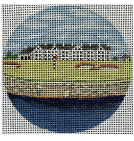 Canvas CARNOUSTIE GOLF COURSE  8104  4" ROUND