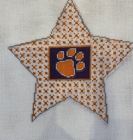 Canvas CLEMSON STAR 6"   KKST06
