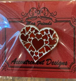 Accessories RED HEARTS IN A  HEART  NEEDLE MINDER