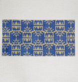 Canvas NAVY/GOLD PAGODA INSERT  AF111I    3X6"