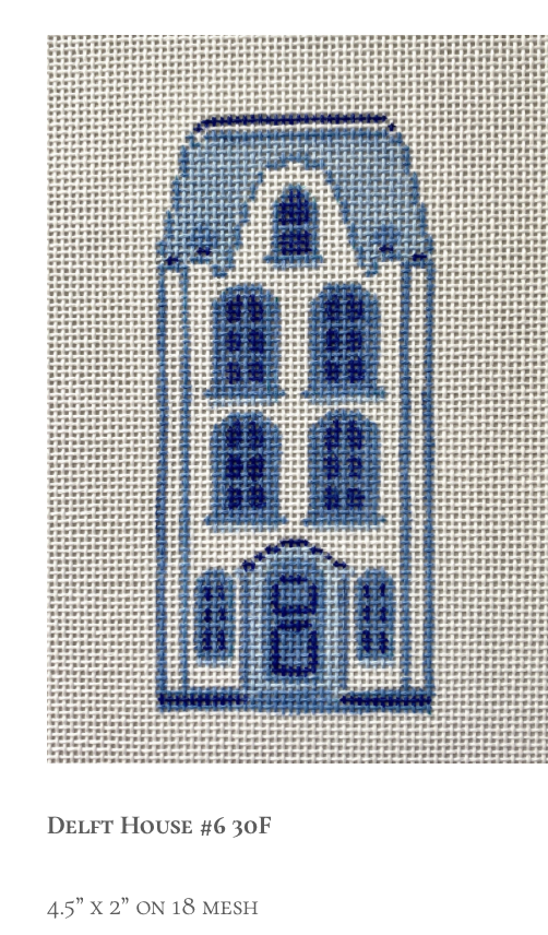 Canvas DELFT HOUSE COLLECTION -#6   30F  4.5x2"