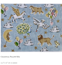 Canvas THE CELESTIAL MENAGERIE PILLOW  RS2  11.5X9"