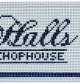 Canvas HALLS CHOPHOUSE  MATCHBOOK   2.5X4"