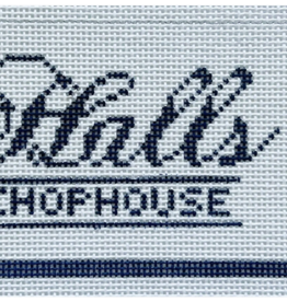 Canvas HALLS CHOPHOUSE  MATCHBOOK   2.5X4"