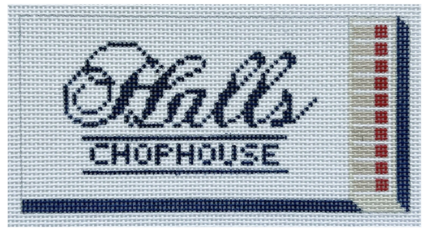 Canvas HALLS CHOPHOUSE  MATCHBOOK   2.5X4"