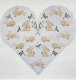 Canvas LOVE BUNNY PILLOW  11X11"