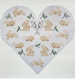 Canvas LOVE BUNNY PILLOW  11X11"