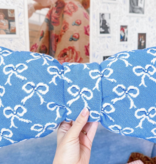 Canvas BOW ON BOW PLCAK1  BOW SHAPED PILLOW - 2 PIECES